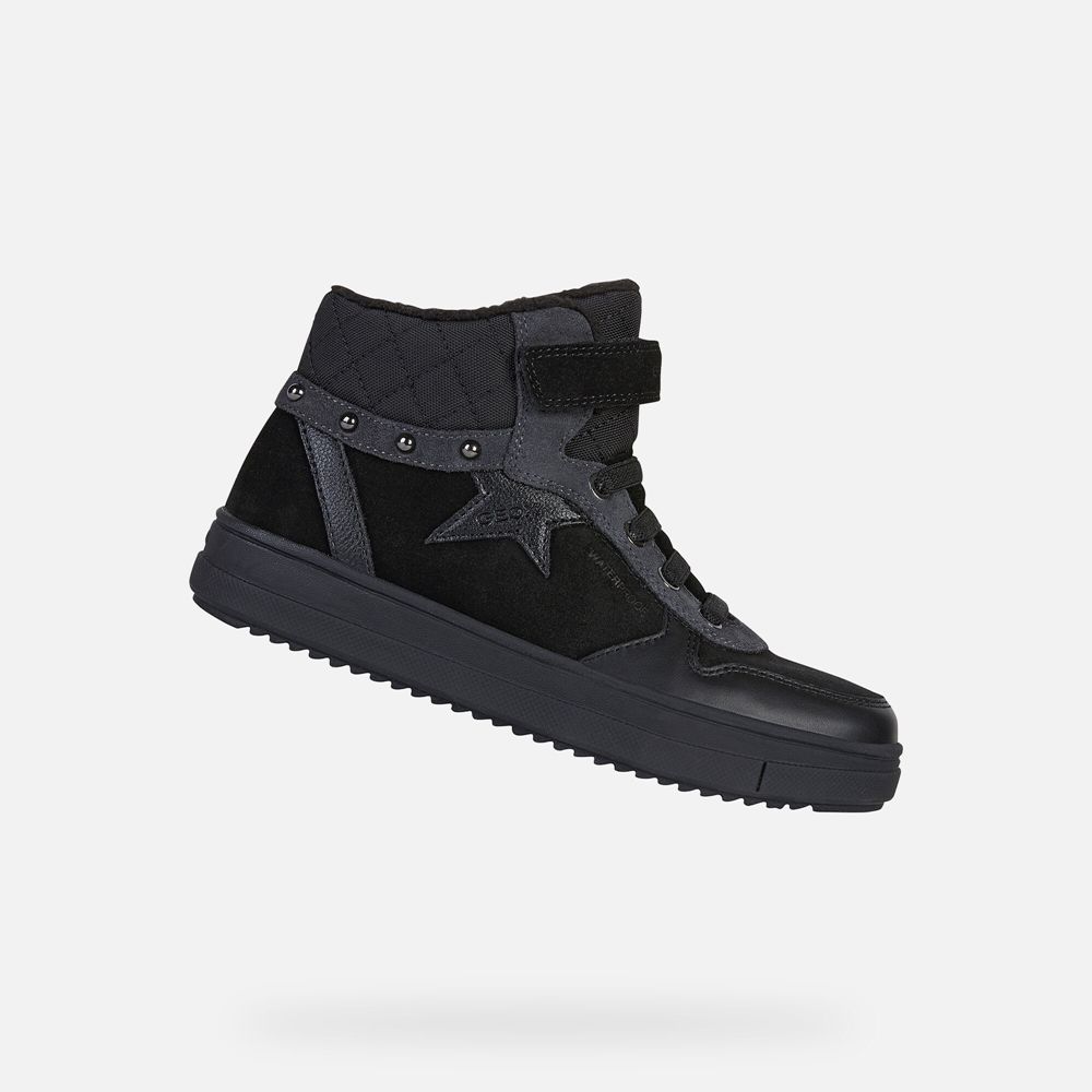 Geox Kiz Çocuk Spor Ayakkabı Siyah - Rebecca - WCU-796238